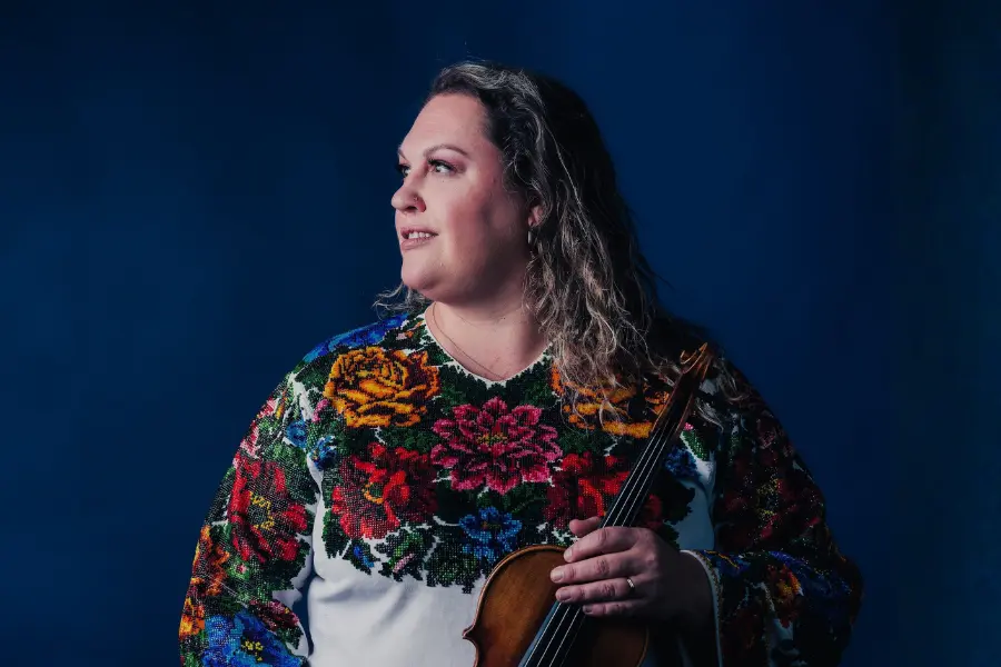 Carissa Klopoushak, violinist, performing with the Regina Symphony Orchestra February 27 2027